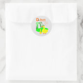 Sticker Rond D Pour Canard (Sac)