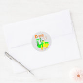 Sticker Rond D Pour Canard (Enveloppe)