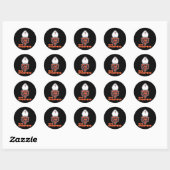 Sticker Rond Da Pope Chicago Pope Leo (Feuille)