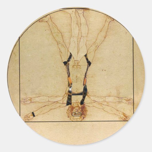 Sticker Rond da Vinci Skydiving (Devant)