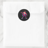 Sticker Rond Dab Dance Grenade Drôle Danser Danser Dabbing Frui (Sac)