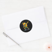 Sticker Rond Dab Dance Mango Danser Danser Dabbing Fruit (Enveloppe)