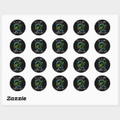 Sticker Rond Dab Earth Solaire Eclipse Go Planet Your Earth D (Feuille)