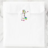 Sticker Rond Dab licorne (Sac)