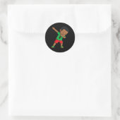 Sticker Rond Dabbing Black King JunetDix Garçons Dab (Sac)
