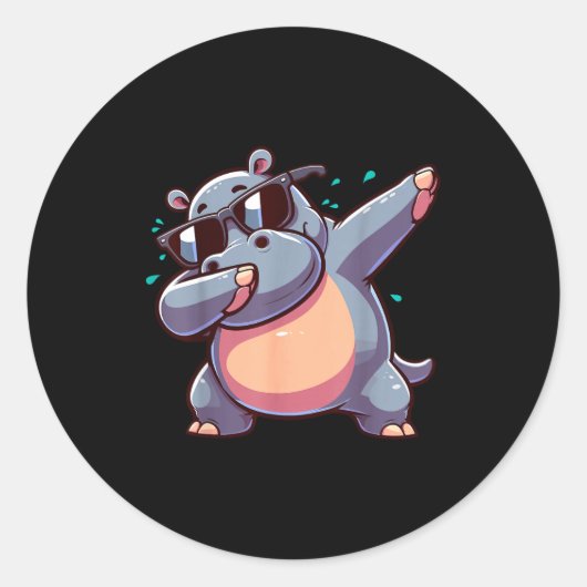 Sticker Rond Dabbing Hip  (Devant)