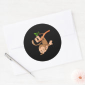 Sticker Rond Dabing Dance Singe (Enveloppe)