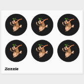 Sticker Rond Dabing Dance Singe (Feuille)