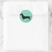 Sticker Rond Dachshund Gifts (Sac)