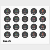 Sticker Rond Dachshund Petits Pas, Signification Puissante (Feuille)