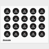 Sticker Rond Dad Of The Little Who For Couple  (Feuille)