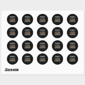 Sticker Rond Dad Son Role Model Daughter Hero Quote (Feuille)