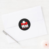 Sticker Rond Dad To Be 2026 Dad Loading Funny New Dad  (Enveloppe)