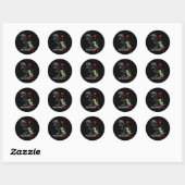 Sticker Rond Dadasaurus Rex Autism (Feuille)