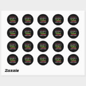 Sticker Rond Daddy Don C'Est Pour Un Père (Feuille)