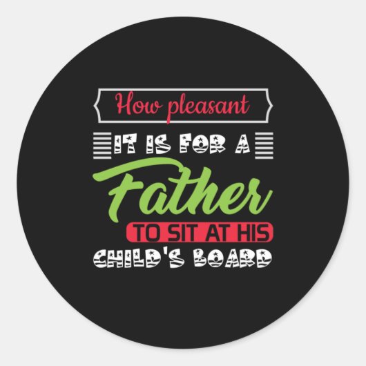 Sticker Rond Daddy Don C'Est Pour Un Père (Devant)