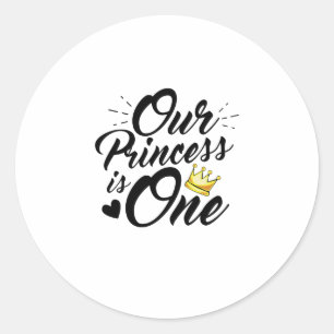 Sticker Rond Dads Princess
