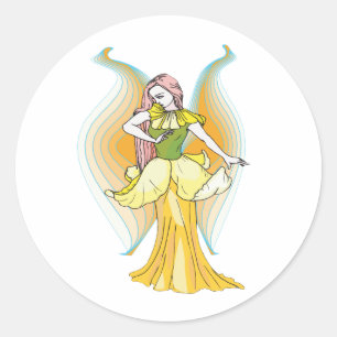 Sticker Rond Daffodil-Féerie