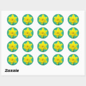 Sticker Rond Daffodile gallois - IV (Feuille)