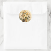 Sticker Rond Daffodiles, Floral (Sac)