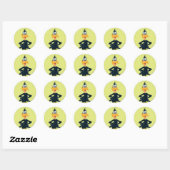 STICKER ROND DAFFY DUCK™ (Feuille)