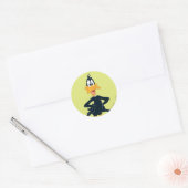 STICKER ROND DAFFY DUCK™ (Enveloppe)