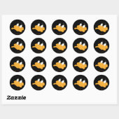 Sticker Rond DAFFY DUCK™ Angry Face (Feuille)