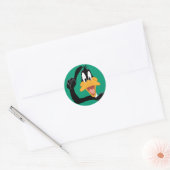 Sticker Rond DAFFY DUCK™ avec une excellente idée (Enveloppe)