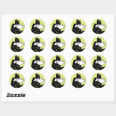 Sticker Rond DAFFY DUCK™ Haut (Feuille)