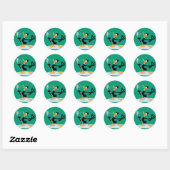 Sticker Rond DAFFY DUCK™ Singing (Feuille)