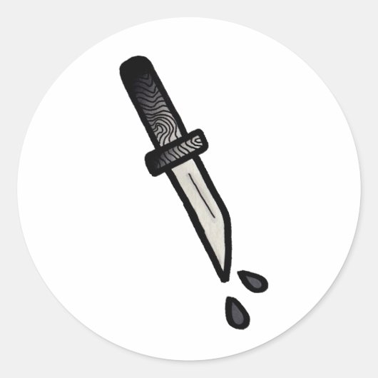 Sticker Rond DAGGER // Stickers. (Devant)