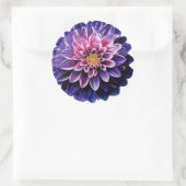 Sticker Rond Dahlia (Sac)