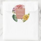 Sticker Rond Dahlia Perfume Label (Sac)