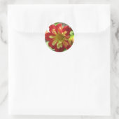 Sticker Rond Dahlia Scarlet (Sac)