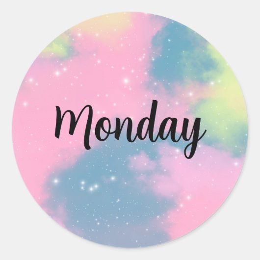 Sticker Rond Daily Or Monthly Customizable Labels (Devant)