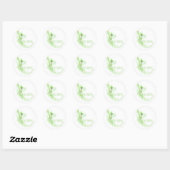 Sticker Rond Dainty Absinthe La Fee Verte I (Feuille)
