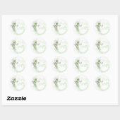 Sticker Rond Dainty Absinthe La Fee Verte III (Feuille)