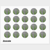Sticker Rond Dainty Lavender (Feuille)