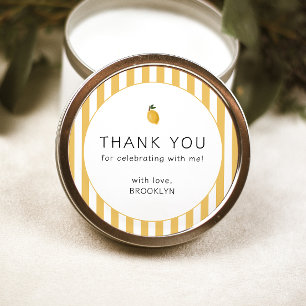 Sticker Rond Dainty Lemon Party