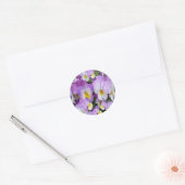 Sticker Rond Dainty Violas (Enveloppe)
