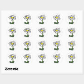 Sticker Rond Daisy (Feuille)