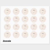 Sticker Rond Daisy 1er anniversaire Invitation (Feuille)