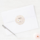 Sticker Rond Daisy 1er anniversaire Invitation (Enveloppe)