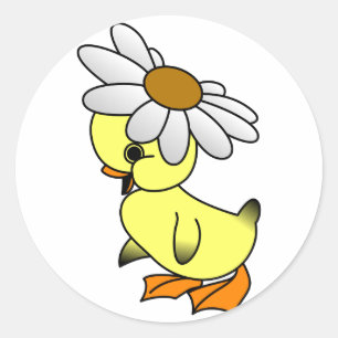 Sticker Rond Daisy Duck