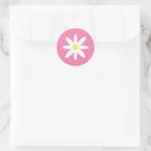 Sticker Rond Daisy et Pois (Sac)