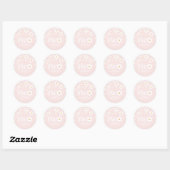Sticker Rond Daisy floral 2E anniversaire (Feuille)