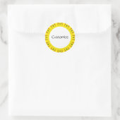 Sticker Rond Daisy Mandala Modèle 16 (Sac)