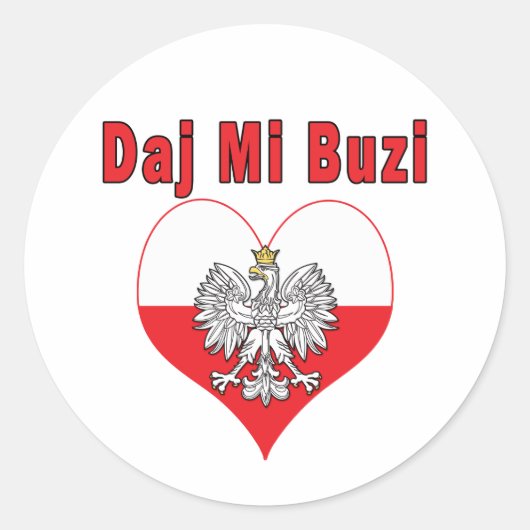 Sticker Rond Daj Mi Buzi Eagle Heart (Devant)