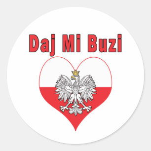 Sticker Rond Daj Mi Buzi Eagle Heart