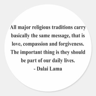 Sticker Rond dalai lama citation 12a